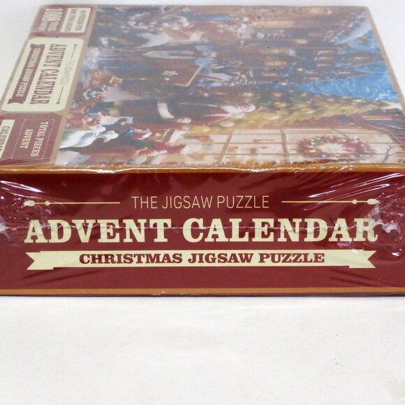ADVENT CALENDAR Christmas Jigsaw Puzzle 1008 Pieces, Santa Claus & Reindeer ~NEW - Picture 2 of 3